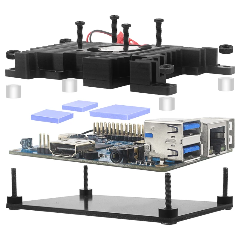 Orange Pi 3 LTS AllWinner H6 2G RAM 8G EMMC Flash WiFi BT 5.0, ˷̴ ձ ̽, , ȵ̵ 9.0, ,  OS ɼ