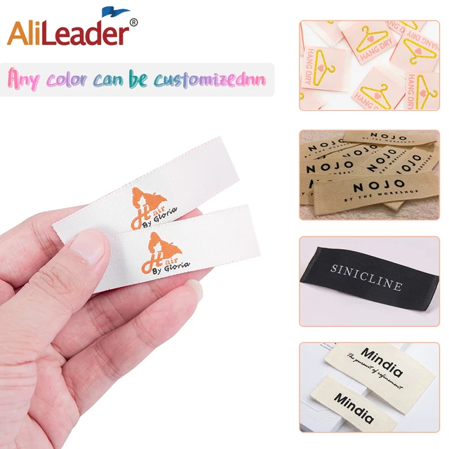 Twill Folding Labels, Logo Labels, Sew Accessori, Ribbon Label,Custom  Fabric Label, Labels for Clothes,Butterfly Tags(XW3512) - AliExpress