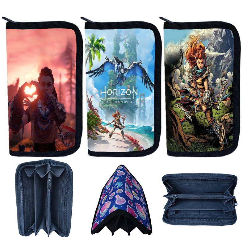 Horizon Undled West Coin Wallet Cosplay Zero Dawn Aloy Portamonete Portafogli Regalo Canvas Penny Coins Storage Bag