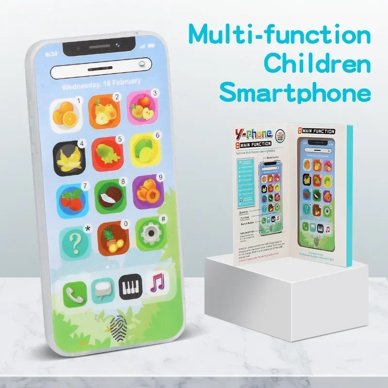 Kids Early Educational Mobile Phone Toy Children English Learning Music Cellphone with Light and Sound for Baby Infant Gift 5