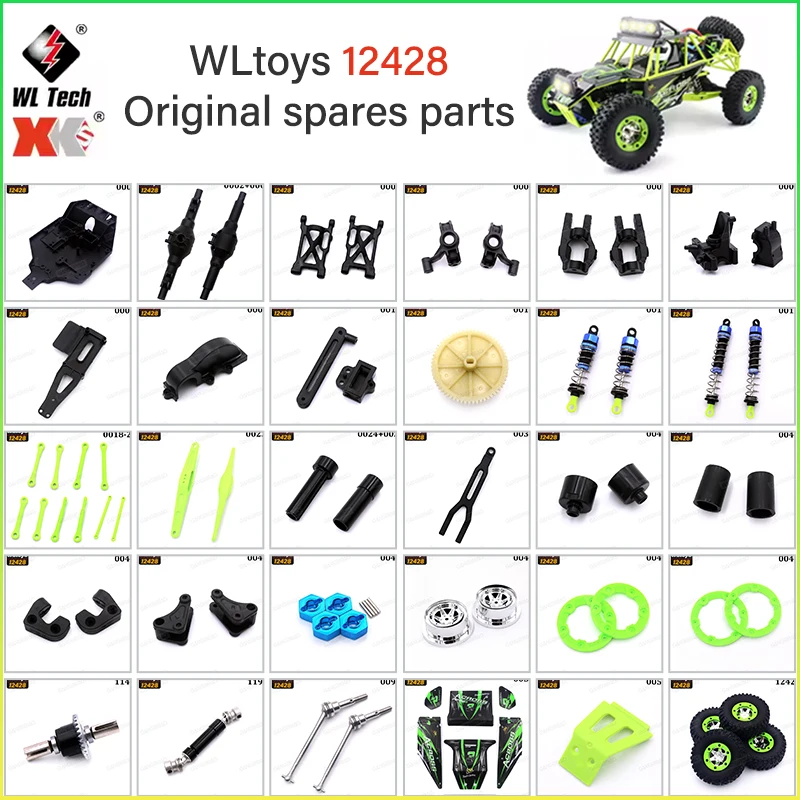 Crawler Buggy RC Wltoys 12428 1/12 4WD Tout Terrain Voiture Radiocommandée