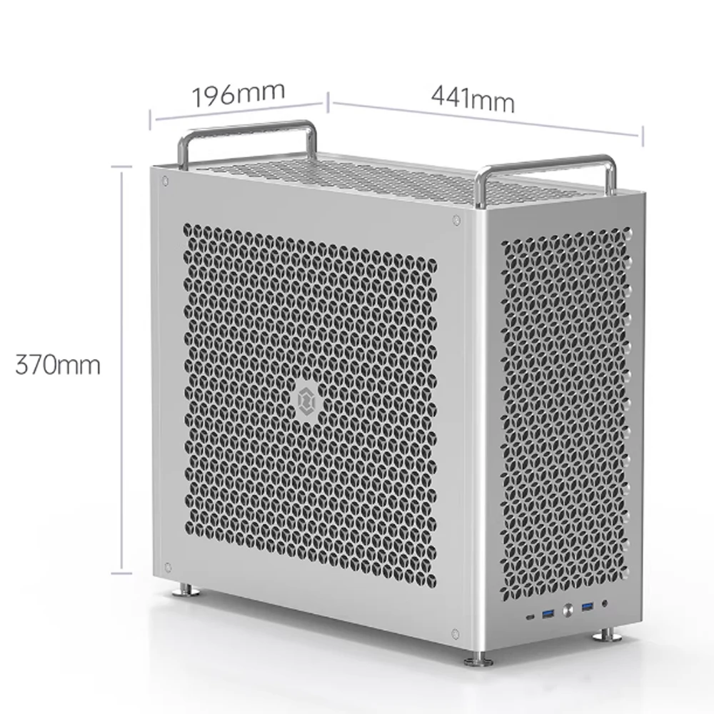 B2Max 풀사이즈 알루미늄 ATX 컴퓨터 케이스 32L 용량 ATX 파워 서플라이, 메인보드 및 360 냉각 ATX 파워 서플라이 호환