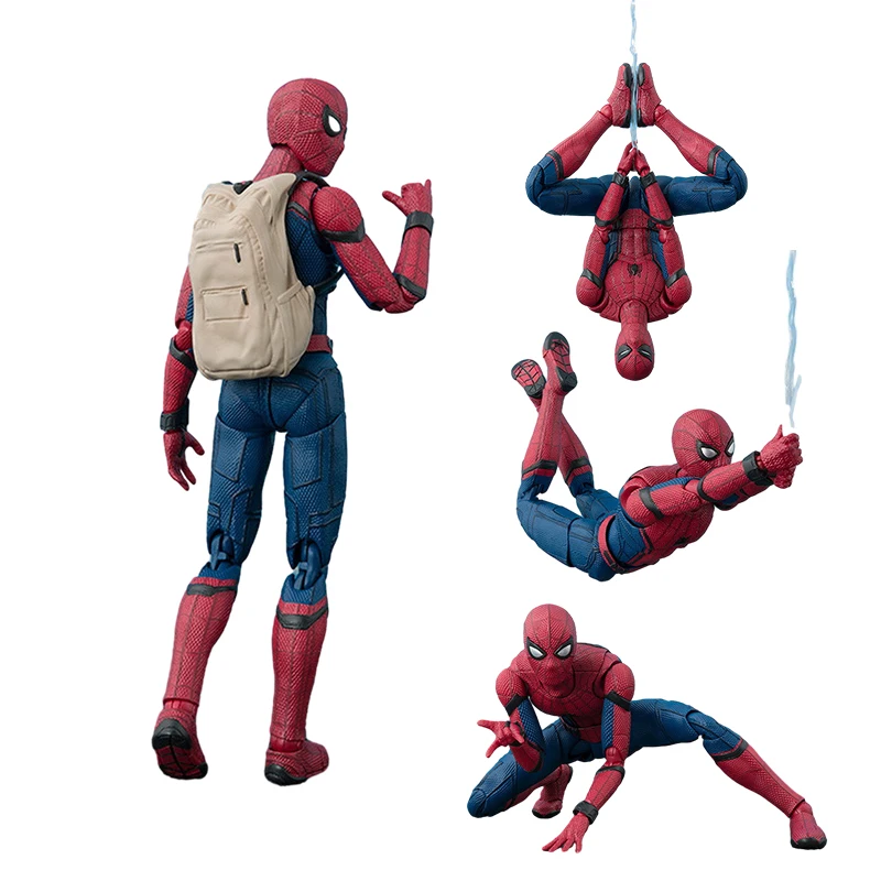 

Spiderman Homecoming Peter Parker Anime Figure Model Spider-man: Across The Spider-verse Miles Morales Figures Collection Toys