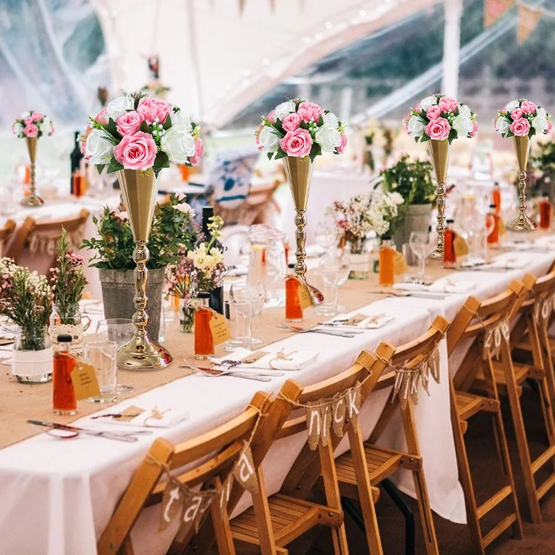 2 Candelieri In Ferro Per Tavolo - 16cm E 22cm Per Matrimoni, Cene E Decorazioni - Foto 7