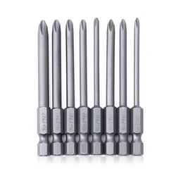 Mèches à tige hexagonale 1/4In, tournevis à tête Phillips longue magnétique, ensemble de forets en acier allié S2 pour outil électrique 8 pièces 