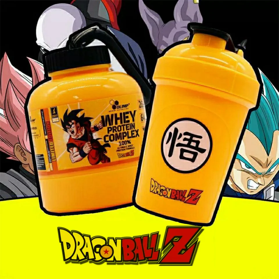 Dragon Ball Milkshake Cup Plastica Creative Sports Fitness Bere Tazza Bottiglia Goku Protein Powder Shake Box Mixing Cup