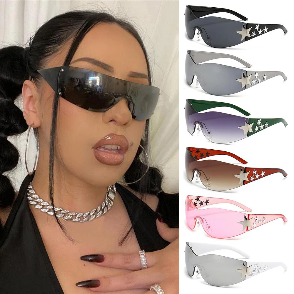 Louis Vuitton Studded Rimless Shield Sunglasses