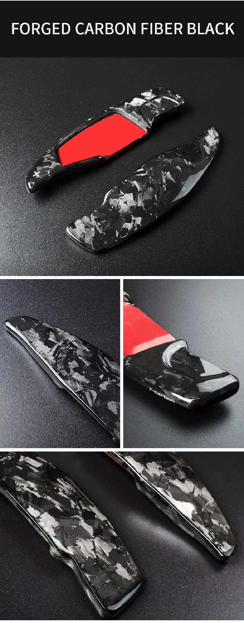 T-carbon Carbon Fiber Shift Paddle Shifter For BMW G Series G30 G38 G10/G12 Toyota Supra A90 Paddle Shift Car Accessories