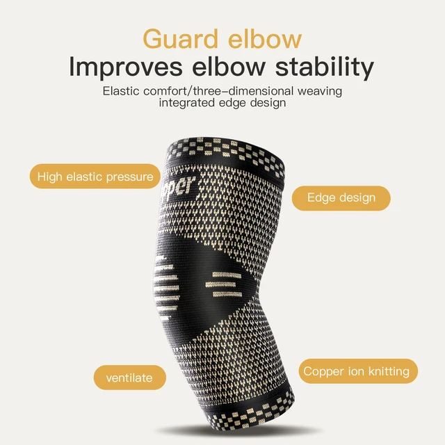 1Pcs Fitness Elbow Brace Compression Support Sleeve for Tendonitis, Tennis Elbow, Golf Treatment - Reduce Joint Pain 5