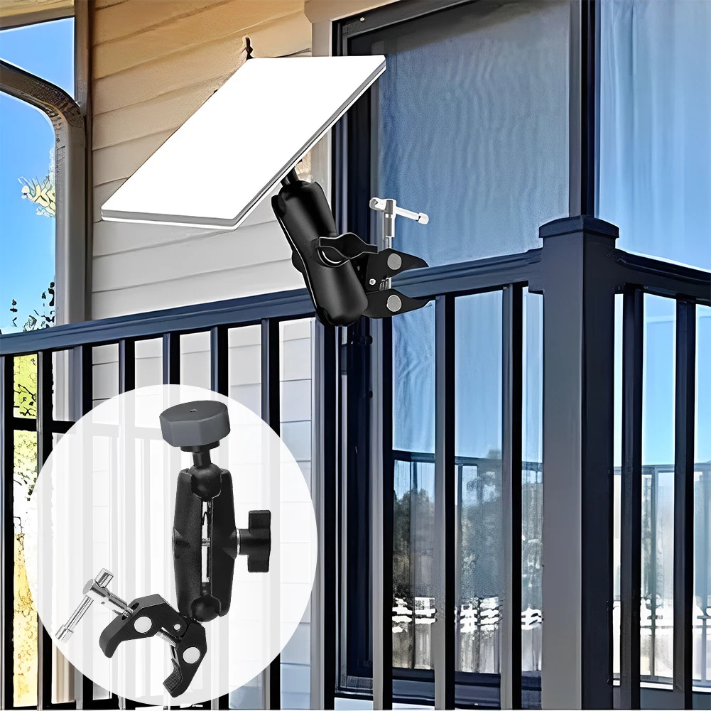 For Starlink Mini Clamp Bracket Kit Adjustable Pole Mount RV Mount for RV/Yacht/Camper/Guardrails