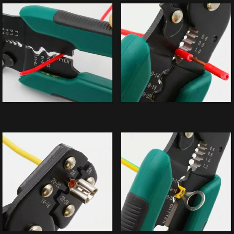 Boxed Crimp Terminal Electrical Connector U/O Shaped Splicing Termination 2.8/4.8/6.3mm Wire Connector Cable Termination Pliers