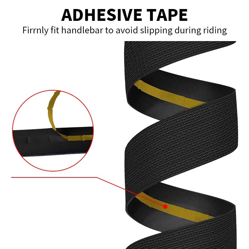 BUCKLOS Road Bicycle Silicone Anti-slip Handle Bar Tape Soft EVA Bike Handlebar Wrap Shockproof Road Bike Handlebar Tapes