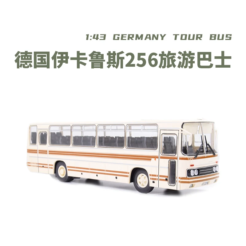 

1:43 Scale Diecast Alloy German 256 Tourist Bus Toys Cars Model Classics Nostalgia Collection Adult Souvenir Gift Static Display