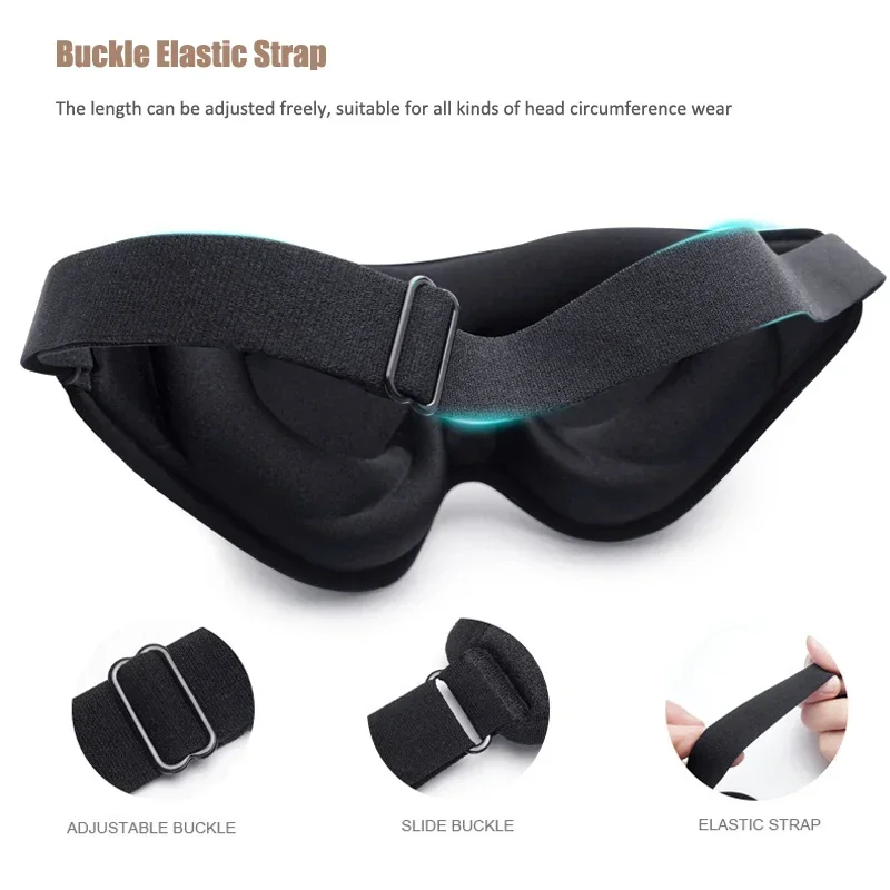 3D Sleep Eye Mask for Men and Women,Breathable Night Blindfold,99% Light Blocking Sleeping Mask,Eye Cover Patch for Travel Nap 6