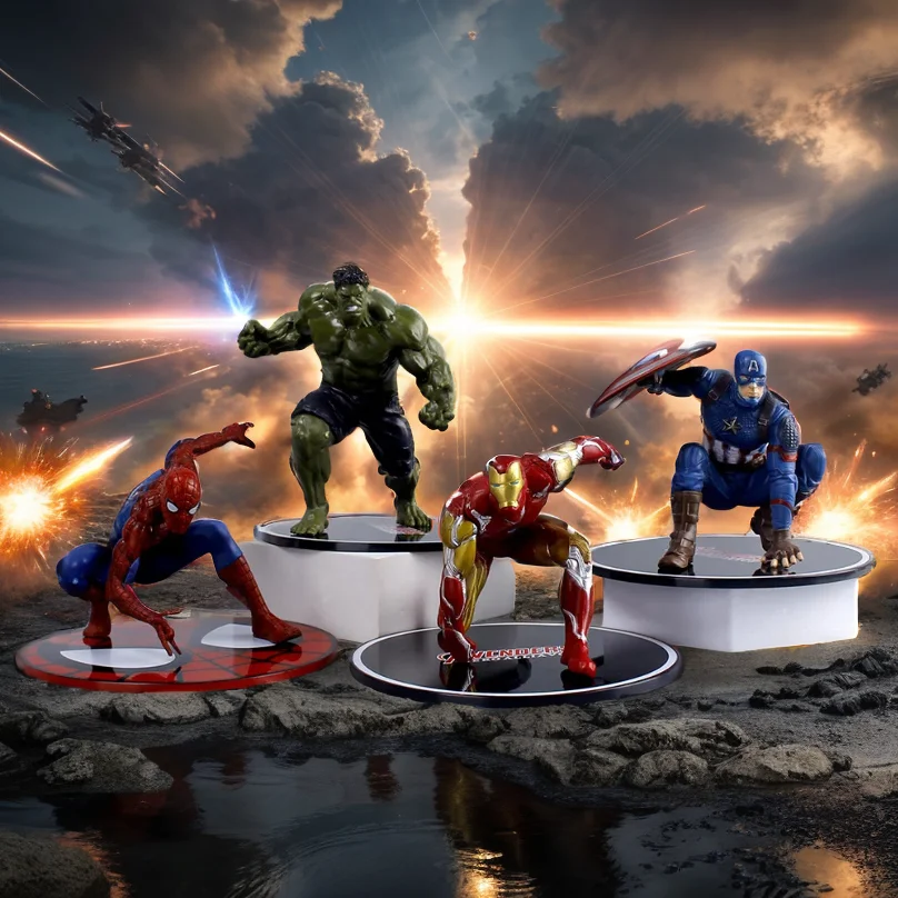 Hot Toys Avengers Doctor Strange Iron Man, Hulk, Spider Man Alliance Model Desktop Handheld Vehicle Cross Border Decoration