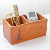 Vintage Wooden Desk Top Storage Box Multifunctional Sundries Partition Wooden Box Household Jewelry Finishing Box Organizer Home 4