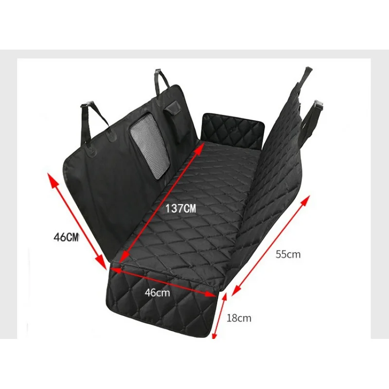 Waterproof Pet Car Seat Cover for Back Seat Non-Slip Universal Fit Dog Car Mat Durable Nylon Protects Vehicle from Mess