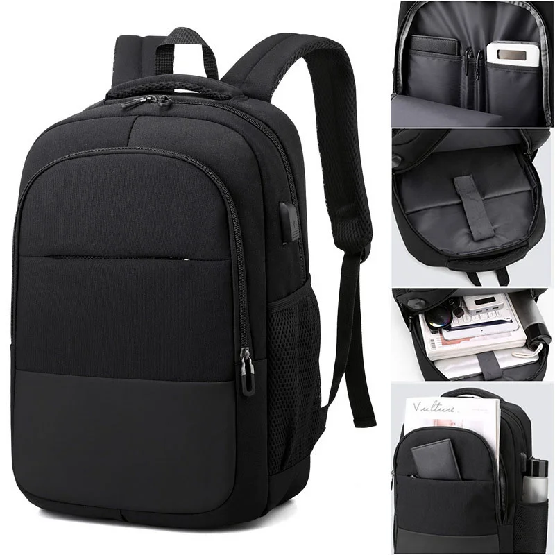 

Men Multifunctional 15 Inch Laptop Backpack Travel Business Notebook Bag USB Fashion School Pack for Male Female Women