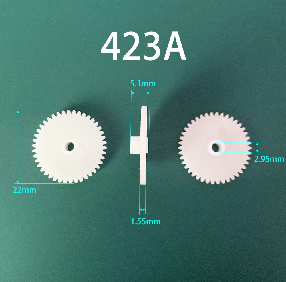 402.5A 403A Thick 422.5A 423A 442A 0.5M Gear Modulus 0.5 40 Teeth 42 Teeth 44 Plastic Gear Wheel Toy Accessories