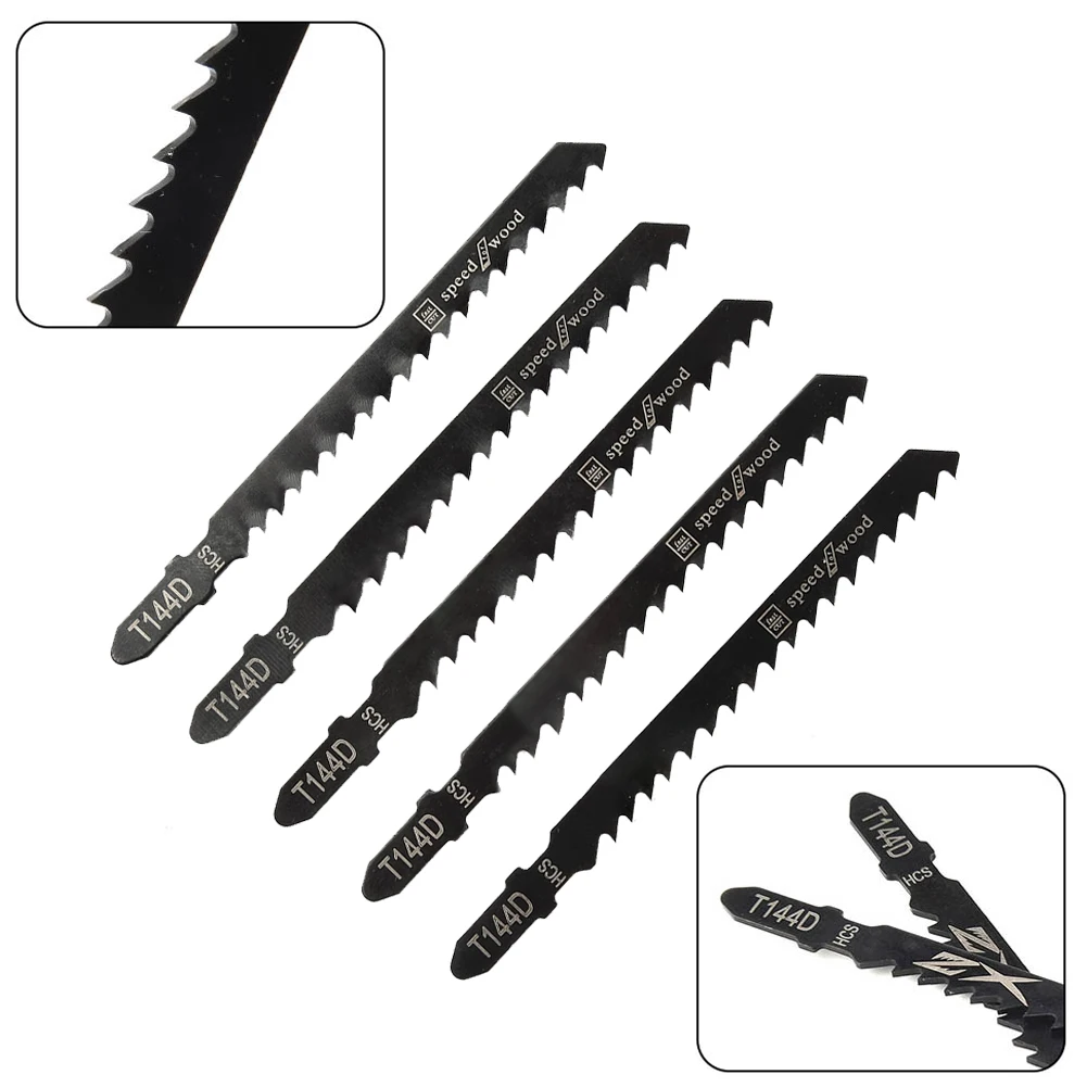 10Pcs/set HCS Jigsaw Blades T144D For High Speed Wood Plastic Board Cutting Saw Blade Durable Woodworking Tools