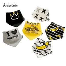 

Baby Stuff Baby Boy and Girls Feeding Baby Bibs Towel Cute Cotton Burp Cloths Triangle 2pcs/Lot Drool Bib Muslin Bibs