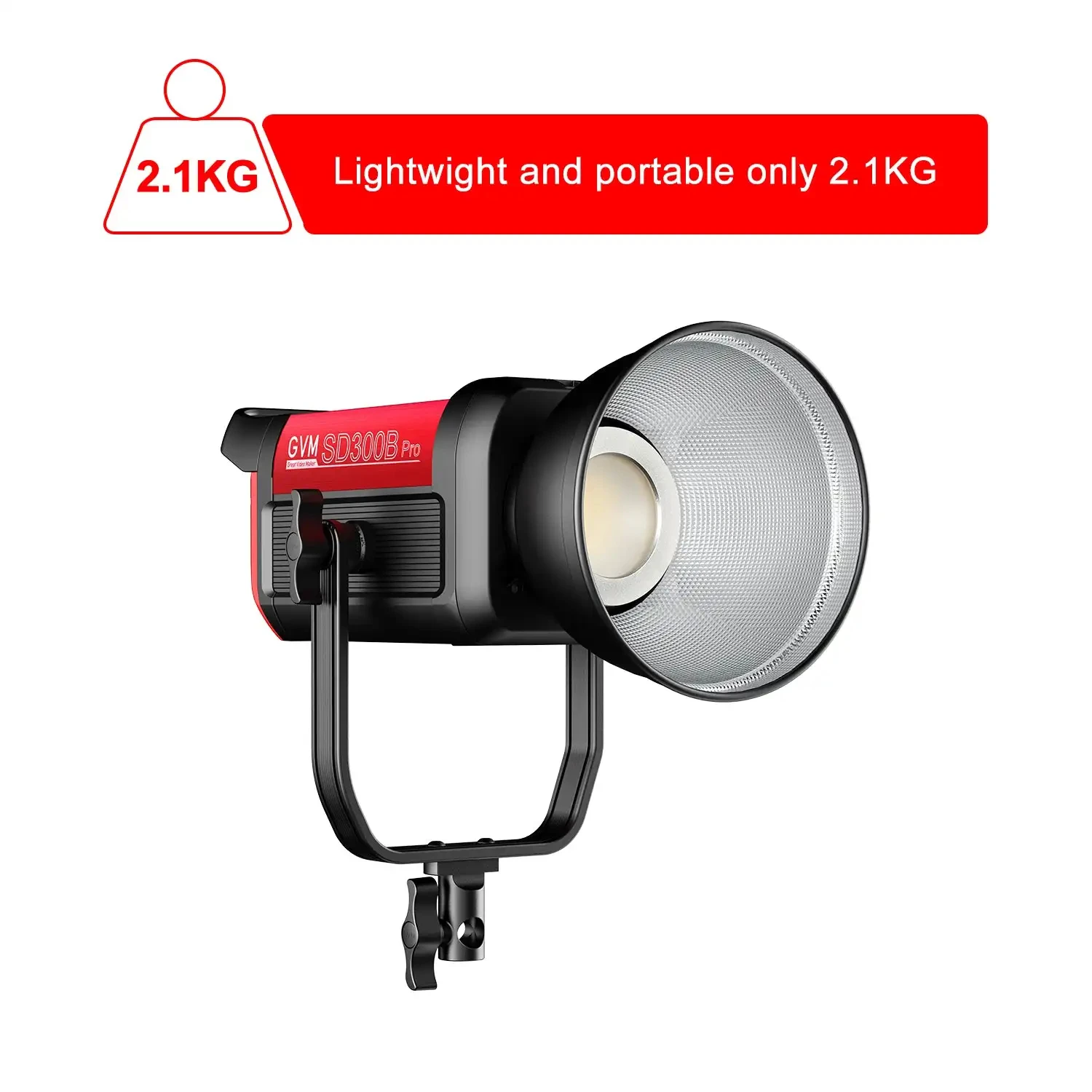 GVM SD300B Pro 300W Video Studio Lights with Bowens Mount Softbox & Stand 2700K~