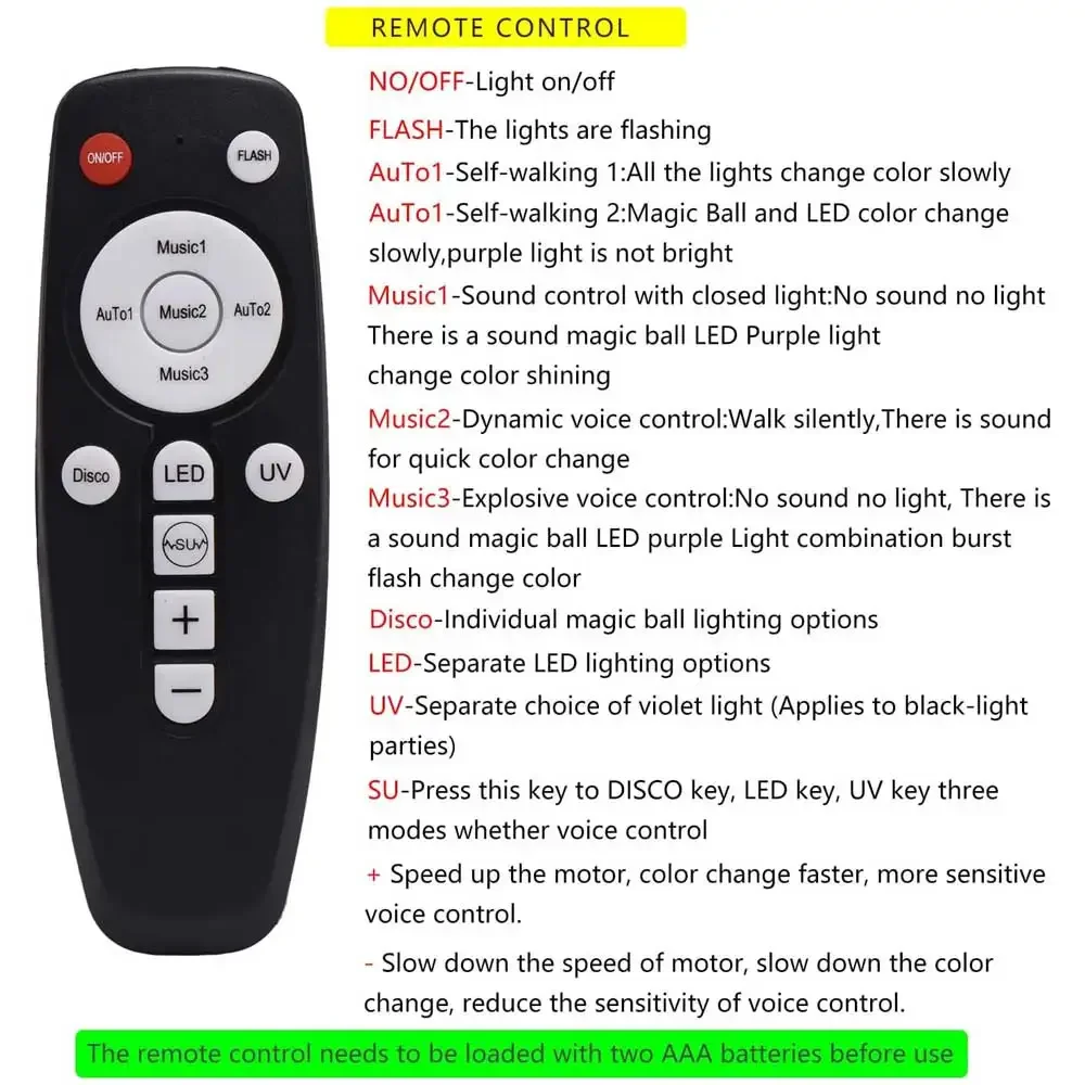 Colorful LED DJ stage lights home KTV ambient lighting beam lights frequency light lights 1pcs