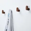 New Natural Wood Clothes Hanger Wall Mounted Coat Hook Decorative Key Holder Hat Scarf Handbag Storage Hanger Bathroom Rack 2