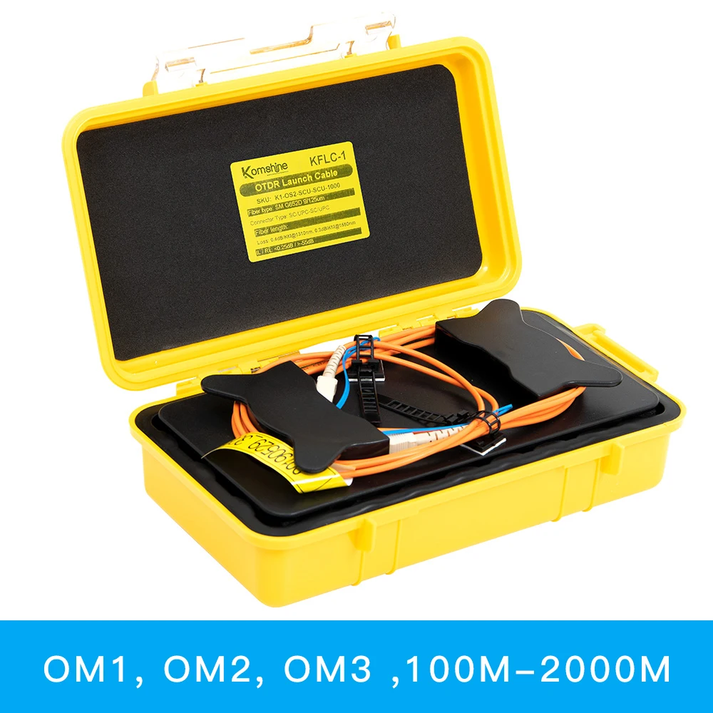 

Multimode Launch Cable Box Fiber Ring OTDR Dead Zone Eliminator OM1 OM2OM3 100m 500m 1km 2km SC/FC/LC/ST/E2000 APC/UPC Connector