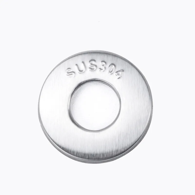 10pcs Shower Faucet Decorative Cover Brushed Finish 304 Stainless Steel Cover Bathroom Accessories
