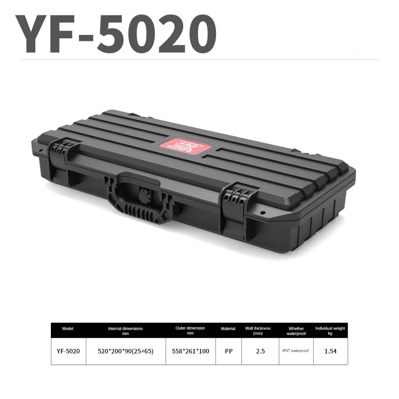 Portable Hard Toolbox Plastic Case Camera Photography Sights Equipment Safety Box Instrument Large Sturdy Storage Box With Foam 4