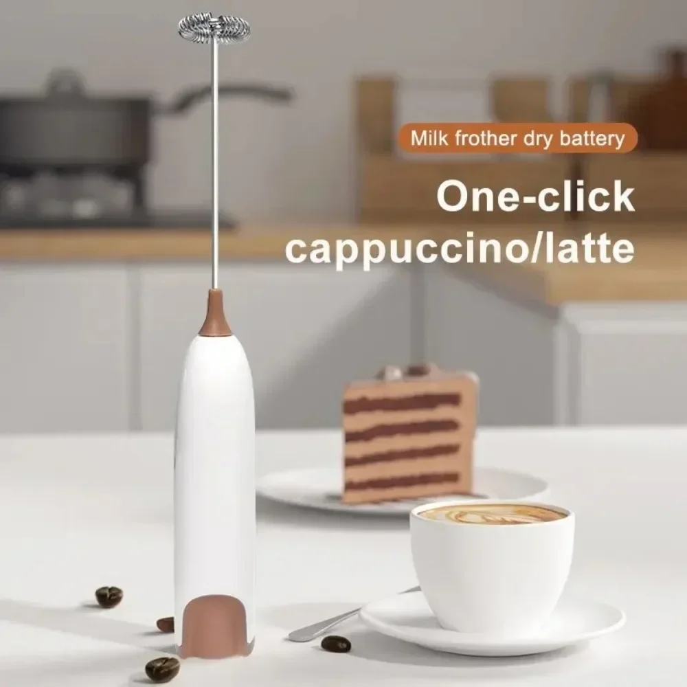 Electric Hand Blender Milk Foam Maker Drink Mixer Battery Wireless Creamer Whisk Kitchen Stirrer Automatic Rotary Egg Beater