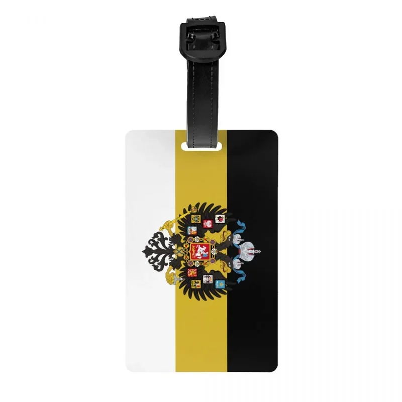 

Russian Empire Flag Luggage Tags for Travel Suitcase Russia Proud Privacy Cover Name ID Card