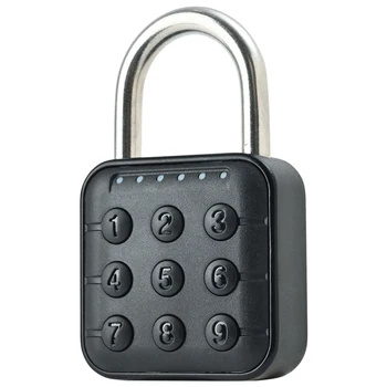 Anti Theft Padlock Keyless with Tuya APP Drawer Safety Lock Waterproof Battery-powered for Cabinet Backpack Offices Bicycles 1
