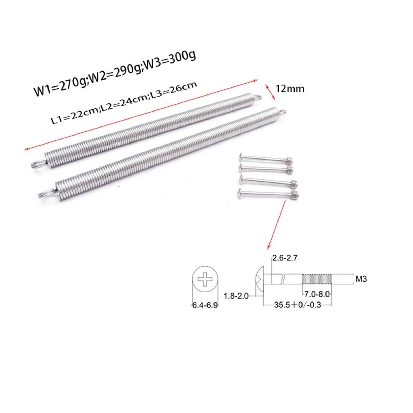 Diving Spring Fin Straps Screws Stainless Steel Non Slip Scuba Pin Strap for Water Sports Equipment Diving Spring Fin Straps Screws Stainless Steel Non Slip Scuba Pin Strap for Water Sports Equipment