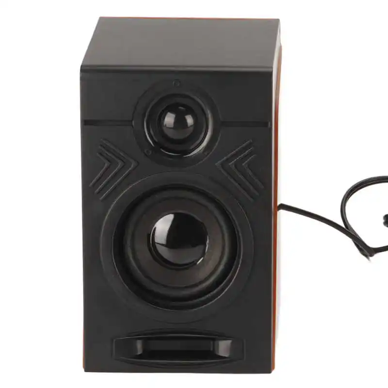 PC Speakers HiFi Deep Bass Adjustable Volume Plug and Play Desktop Speakers for TVs Computers Laptops Phones