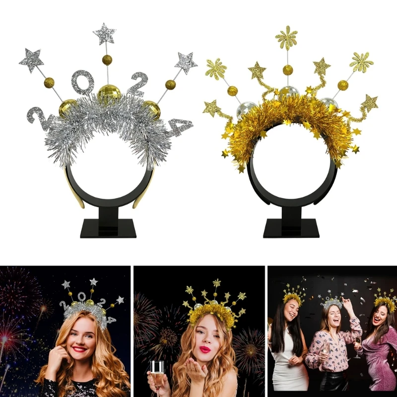 

Festival Headdress Carnival Headpieces Party Props Happy New Year Eve Headband