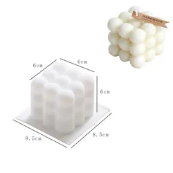 Large Bubble Silicone Mold for Candles and Crafts - Versatile Mousse, Cake, Chocolate, and Soap Making Tool (C)