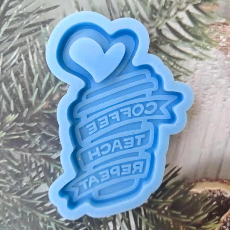 9Pcs Angel Heart Pendant Silicone Mold Epoxy Resin Mold DIY Keychain Jewelry Making Tool for Making Crafts