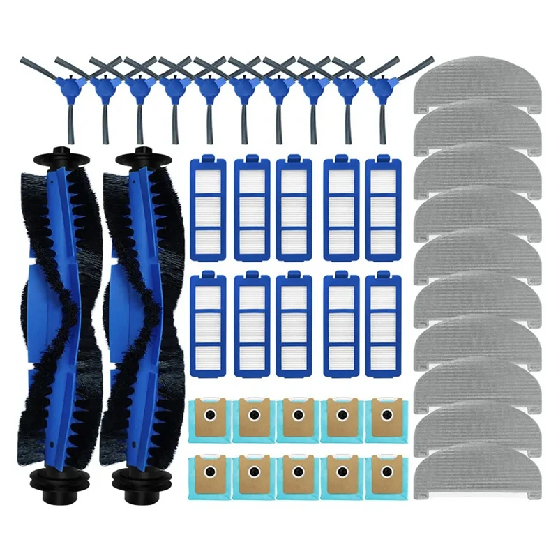 

Roller Side Brush Filter Mop Cloths Rag For Eufy Clean G40 Hybrid+ / G35+ Robot Vacuum Cleaner Spare Parts Accessories