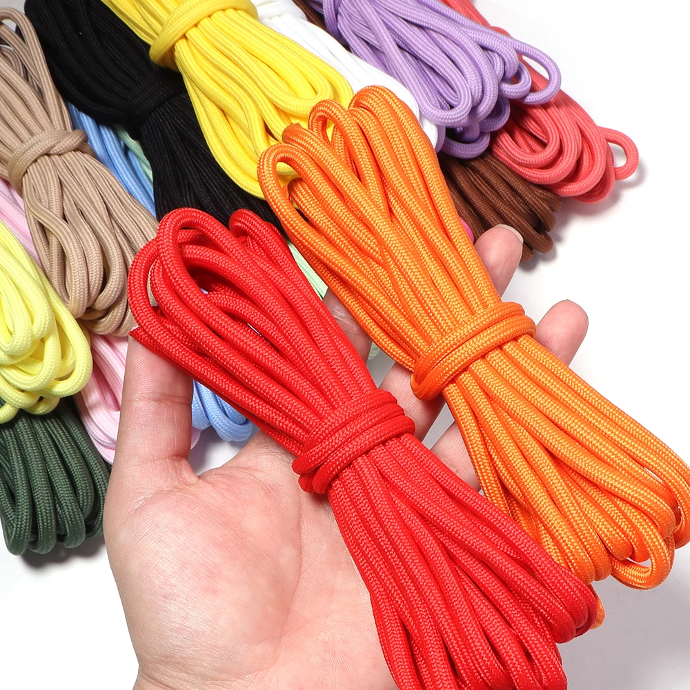Colorful Polyester Braided Rope for Jewelry Making and Handcraft Accessories - 5 Yards, 5mm