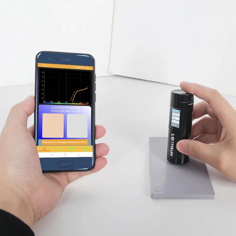 Colorimeter Spectrophotometer Portable Color Analysis METER the color FOR fruits Plastic skin Leather Electronic Printing Paint 3