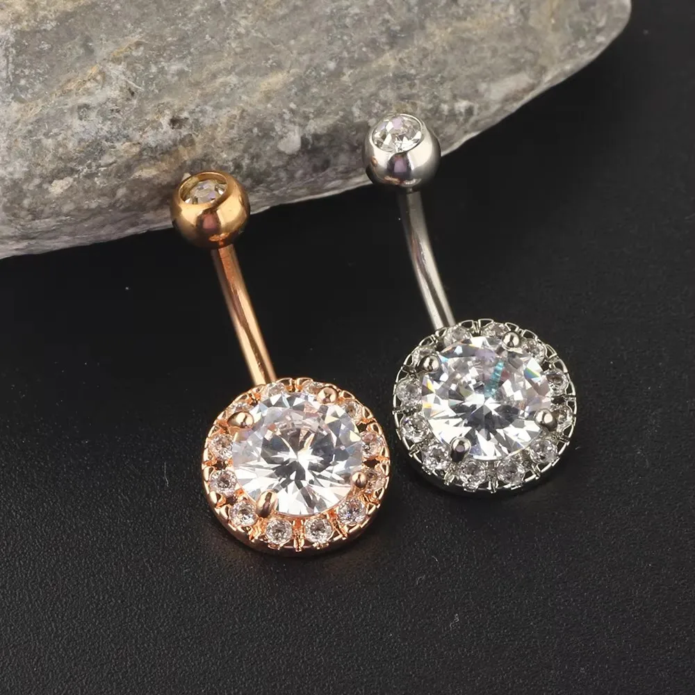 JUNLOWPY 14G Stainless Steel Belly Button Rings for Women Girls Navel Barbell Helix Tragus Cartilage Body Piercing Jewelry 50pcs