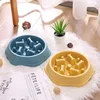 Pet Cat Dog Slow Food Bowl Fat Help Healthy Round Anti-choking Thickened and Non-slip Multiple Colors Shapes Dog Accessories 4