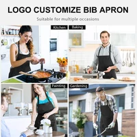 Tablier à bretelles réglable, 1 pièce, Logo personnalisé pour femmes avec poches, meilleur tablier de cuisine, tablier de coiffeur professionnel 6