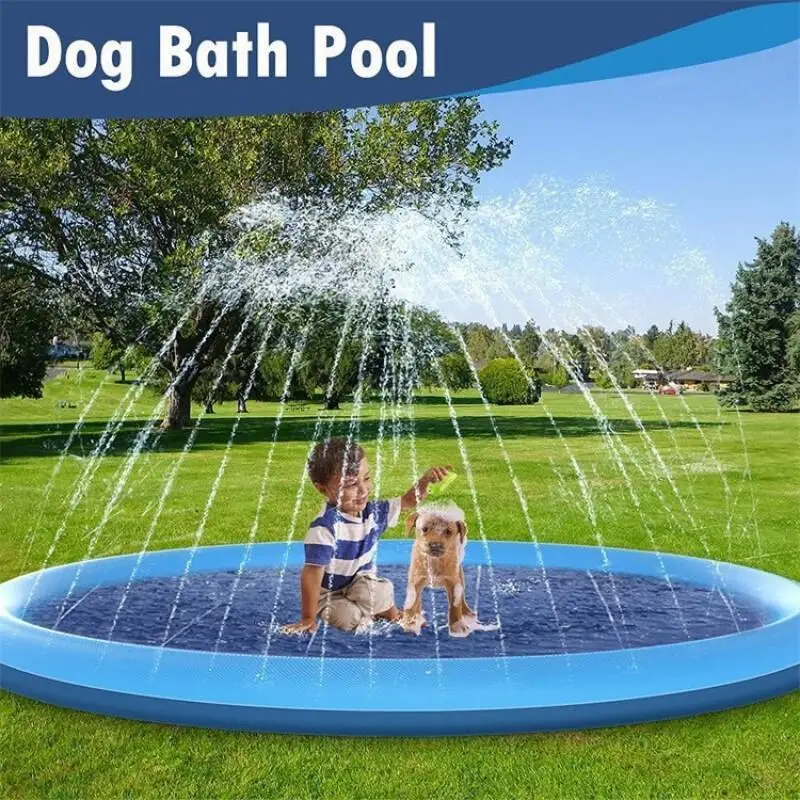 Inflatable Dog Splash Mat 1