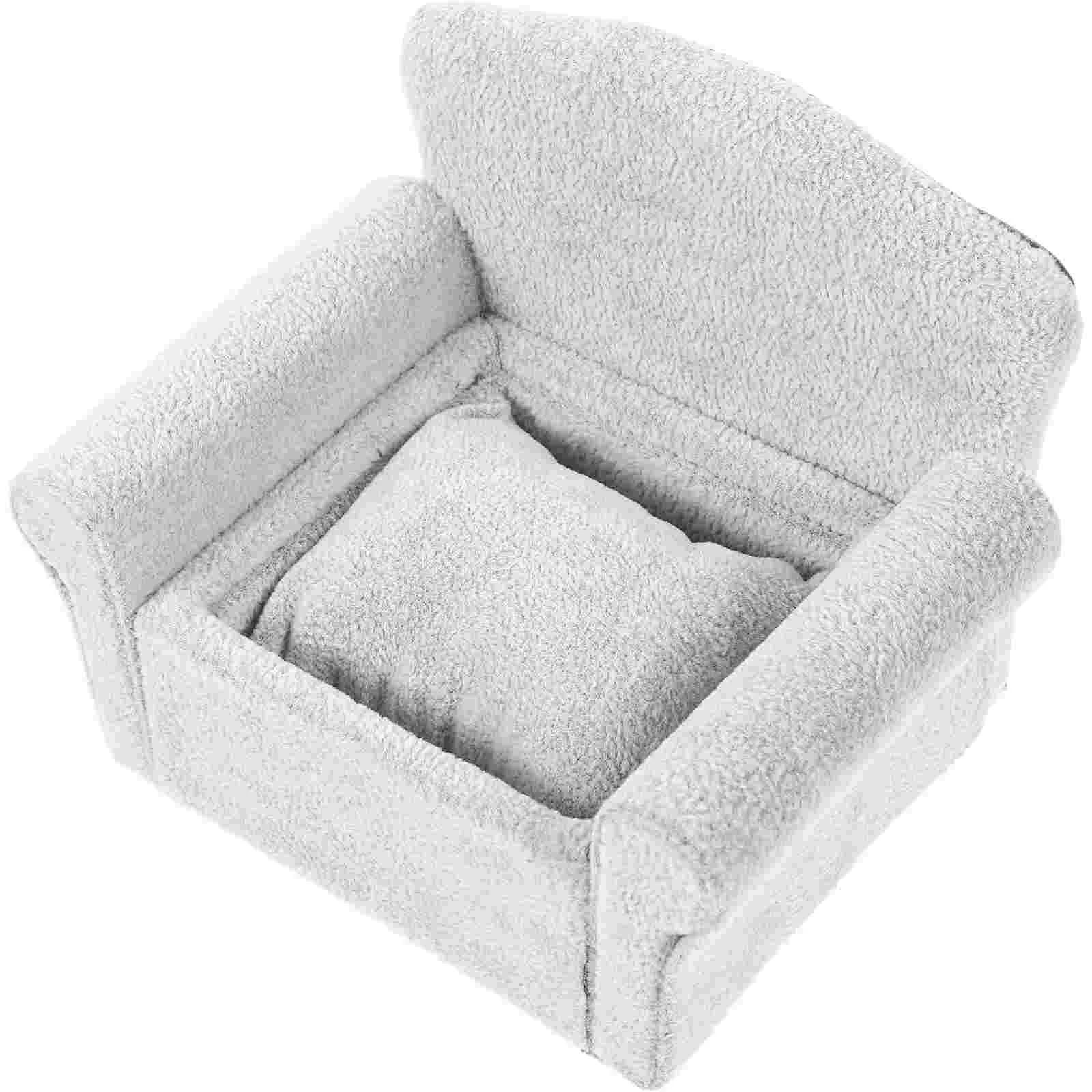 

Шкатулка для ювелирных изделий, фланелевый одинарный держатель для украшений в форме дивана, браслета, подушки для кровати