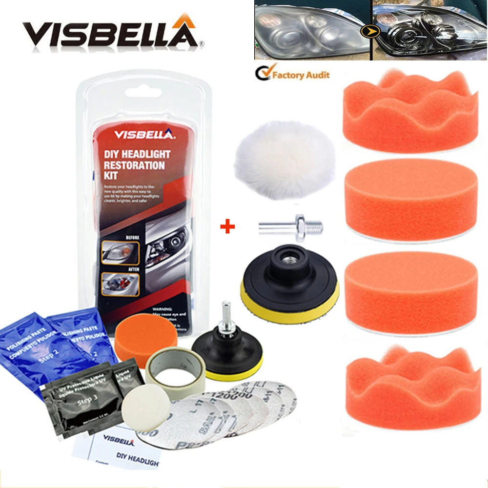 Car Headlight Restoration Polishing Kits Headlamp Repair Kits Car light