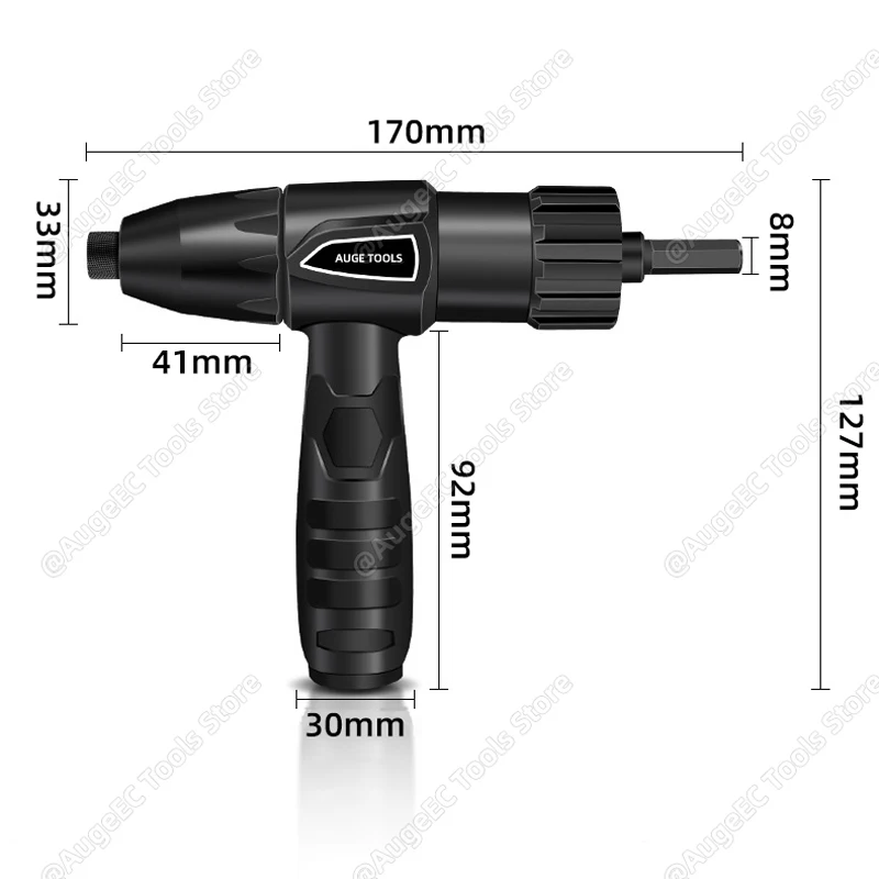 Rivet Gun Rivet Nut Tool Rivet Gun Set Electric rivet gun 2.4mm-4.8mm integrated without installation rivet nut gun drill bit adapter cordless riveting tool