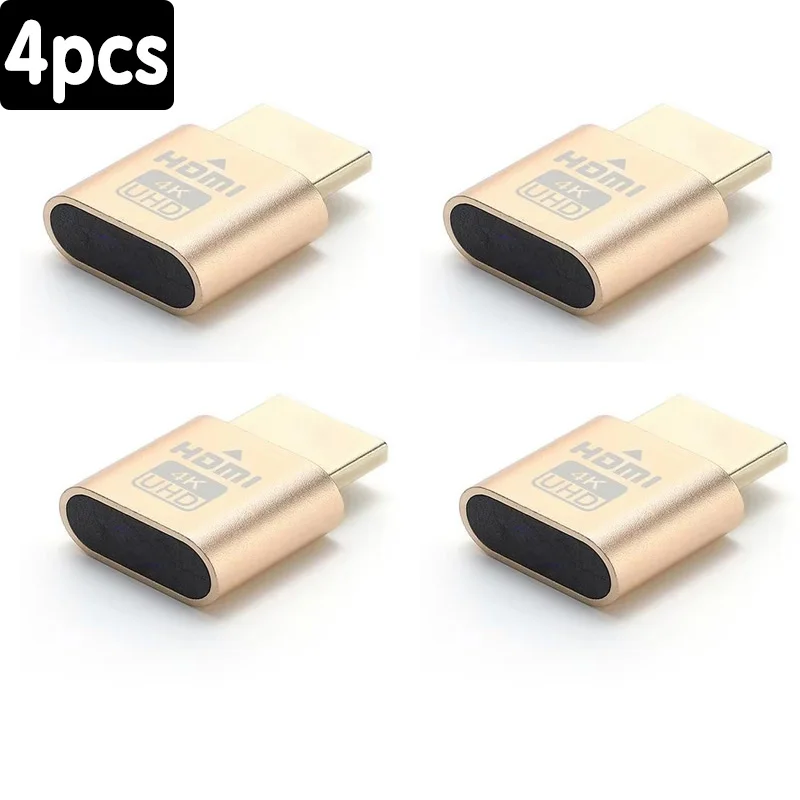 4K HDMI Virtual Display Adapter - LED Dummy Emulator Plug